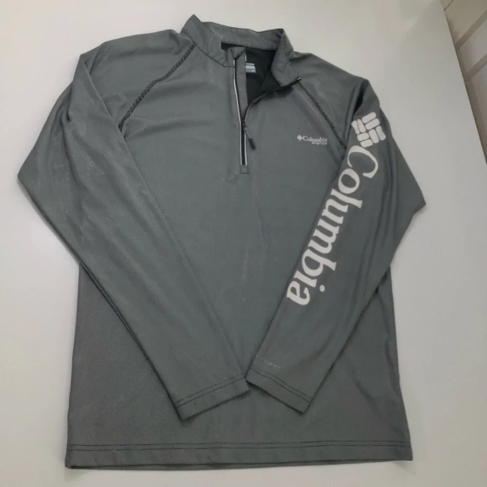 Columbia PFG 1/2 zipper sweat activated cooling outdoor long sleeves shirt SZ S - Picture 12 of 15